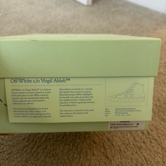 Off-White Mid Top Vulcanized Canvas - Picture 4 of 7